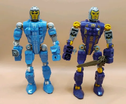 Vintage LEGO Castle Blue Purple Knights Kingdom Jayko & Danju Incomplete Retired