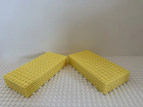 (10) LEGO 8x16 Baseplate Lot-YELLOW- #91405-Friends, Disney Princess