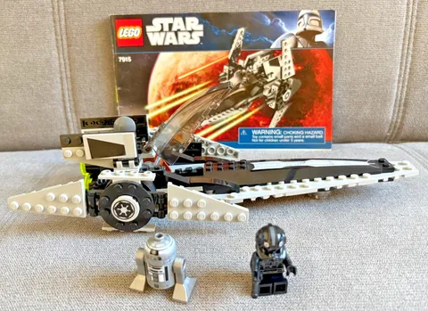 LEGO Star Wars: Imperial V-Wing Starfighter (7915) W/ Instructions & Minifigures