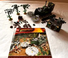 LEGO Set 7626 Indiana Jones Jungle Cutter - INCOMPLETE see description