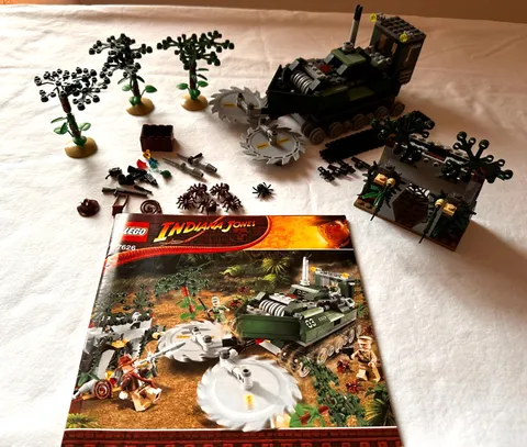 LEGO Set 7626 Indiana Jones Jungle Cutter - INCOMPLETE see description