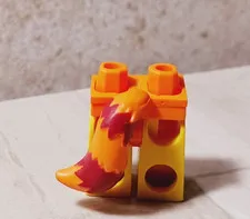 New LEGO Tail Striped Fluffy Orange Dark Red Fox Cat Animal Fits Legs Anima