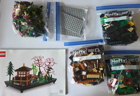 LEGO Icons: Tranquil Garden 10315 - Used with Original Manual, Dusty, 99% Pieces