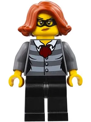 LEGO® Minifigure Town cty0753 Police City Bandit Female Black Eye Mask