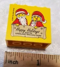 Lego Legoland 2010 Santa & Mrs Claus Collection Stone Brick Yellow 