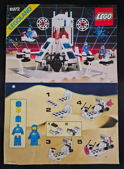 LEGO Legoland 6972 Instruction Manual Booklet Only Vintage