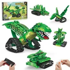 5 IN 1 Technology Robot Dinosaur Building Kit Toy with APP & 2.4GHz Remote...