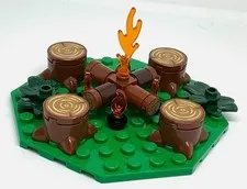 100% Authentic Lego Deluxe Campfire MOC - Castle - Western - Medieval - City