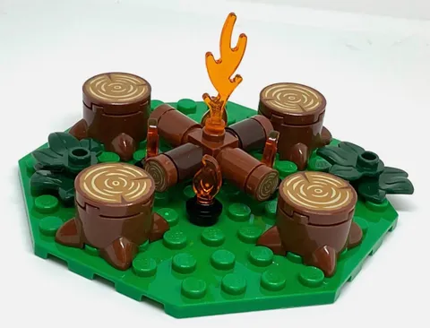 100% Authentic Lego Deluxe Campfire MOC - Castle - Western - Medieval - City