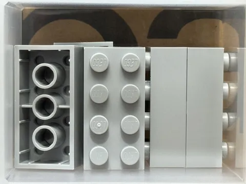 LEGO Parts - Light Bluish Gray Brick 2 x 4 - No 3001 - QTY 5