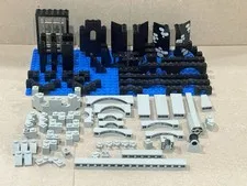 LEGO Castle Black & Gray Wall Lot Baseplate Arches Tower Panels Wolfpack Era
