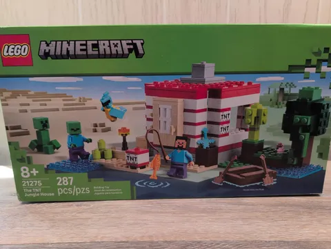 New Sealed LEGO Minecraft The TNT Jungle House 21275 Building Set