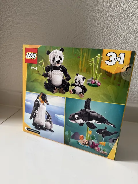 LEGO Creator 31165 3in1 Wild Animals Panda Family Animal Figures Building Kit | NEW & ORIGINAL PACKAGING