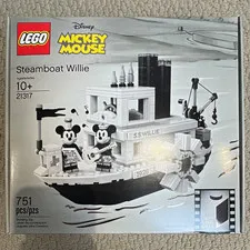 LEGO Ideas Disney Mickey Mouse Steamboat Willie 21317 751pcs 10+ Box