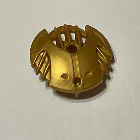 LEGO Bionicle Weapon 5 x 5 Shield with 7 Fins 45274 Pearl Gold - Rahkshi 7138