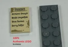 LEGO NEW 2x3 Tan Tile ‘Students’ List (1x) 6478296 Brick 107427
