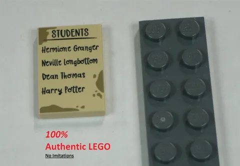LEGO NEW 2x3 Tan Tile ‘Students’ List (1x) 6478296 Brick 107427