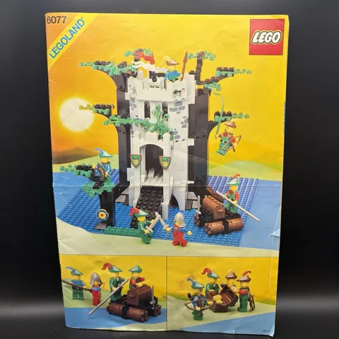 Vintage LEGO 6077 Instruction Manual Castle Forestmen's Crossing Booklet ONLY