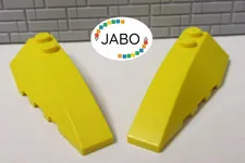 (P14/1/5) LEGO 41747 + 41748 Wedge Brick Wing 6x2 yellow