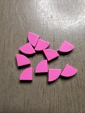 LEGO 25269 Dark Pink Tile Round 1 x 1 Quarter 10 Pieces