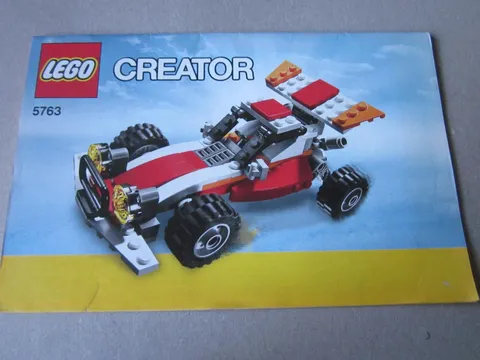 Lego Creator 5763 Building Instructions Instruction Racing Car 