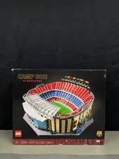 LEGO Icons Camp NOU – FC Barcelona Soccer Stadium 10284 Model Building Kit, Larg