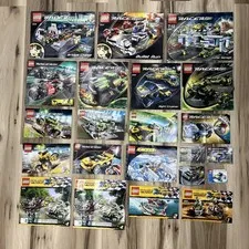 LEGO INSTRUCTION MANUAL LOT 22 BOOKS WORLD RACERS RETIRED 8135 8147 8681 +