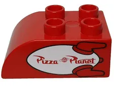 Lego Duplo Disney Toy Story Pizza Planet Truck Red Brick Block