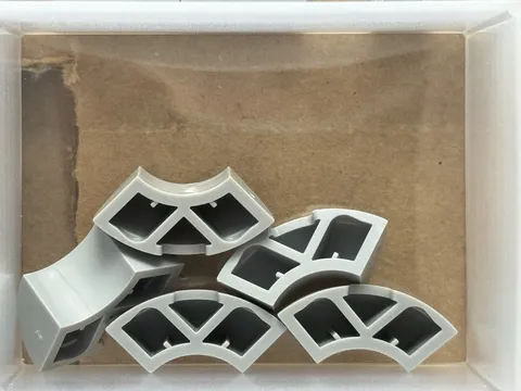 LEGO Parts - Light Bluish Gray Brick, Round Corner 2 x 2 - No 5924 - QTY 5
