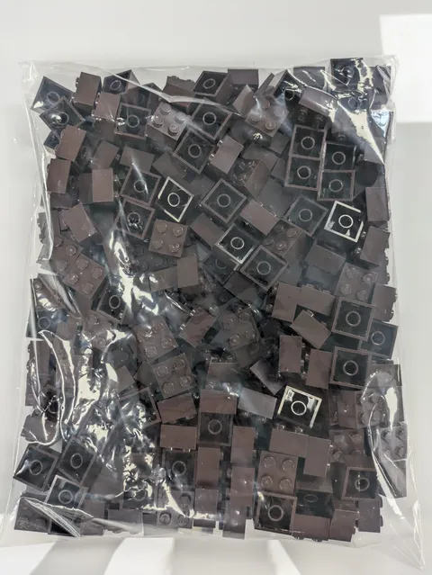 Lego Lot  x250 New Dark Brown Brick 2 x 2  # 3003 Bulk