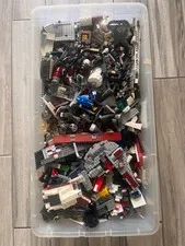 Massive Lot LEGO Star Wars 16 Pounds - Loose Pieces, Ships and Accessories.