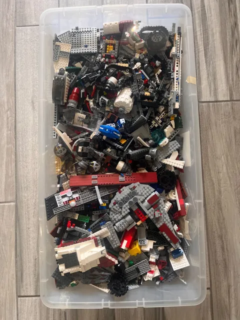 Massive Lot LEGO Star Wars 16 Pounds - Loose Pieces, Ships and Accessories.