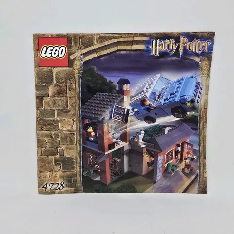 Lego Harry Potter 4728 Escape From Pivet Drive Instruction Manual Only
