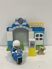 LEGO DUPLO Police Station with Policeman Dog Motorcycle