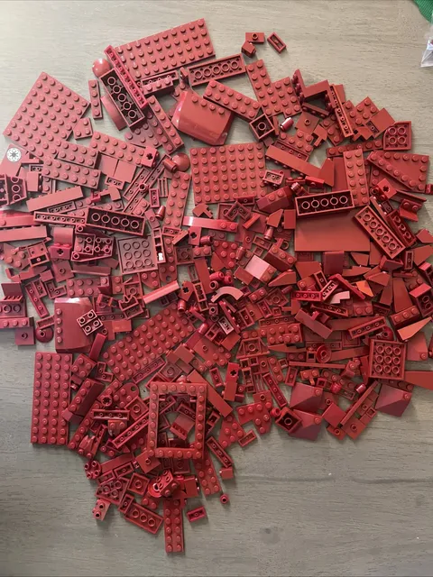 LEGO Dark Red Bulk 425 Pieces Brick Plate Slope Specialty Star Wars Ninjago