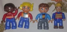 Lot of 3 Duplo Mini Figures People Men Workers And Random Guy