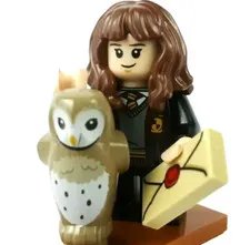 LEGO® Hermione Granger Gryffindor Robe Short Legs Dk Tan Owl  Letter hp315