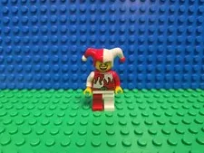 LEGO Jester Minifigure 7953 cas437 Castle CMF Lot Rare Retired Vintage HTF Clown