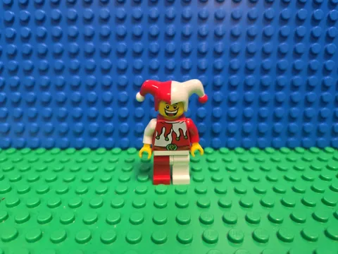 LEGO Jester Minifigure 7953 cas437 Castle CMF Lot Rare Retired Vintage HTF Clown