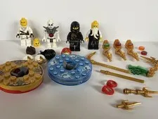 LEGO NINJAGO DX Cole and Minifigure Lot w/ Accessories Small Parts Weapons