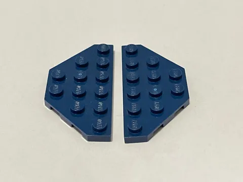 Lego 2419 Navy Blue Replacement Add-on Pieces Parts Lot of 2