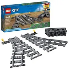 LEGO City Trains Switch Tracks 60238 Building Set 8 Pieces Ages 5+ Kids Boys