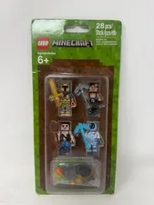 Lego Minecraft 853610 Minifigure Accessory Skin Pack NEW SEALED Shelf Wear