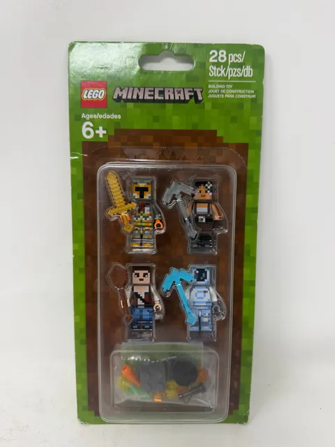 Lego Minecraft 853610 Minifigure Accessory Skin Pack NEW SEALED Shelf Wear