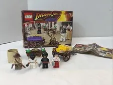 Lego Indiana Jones - Ambush In Cairo Set #7195 - 100% Complete W/ Box & Manual
