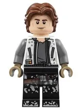 LEGO® Minifigure Star Wars sw0915 Han Solo White Jacket Black Legs w/Dirt Stains