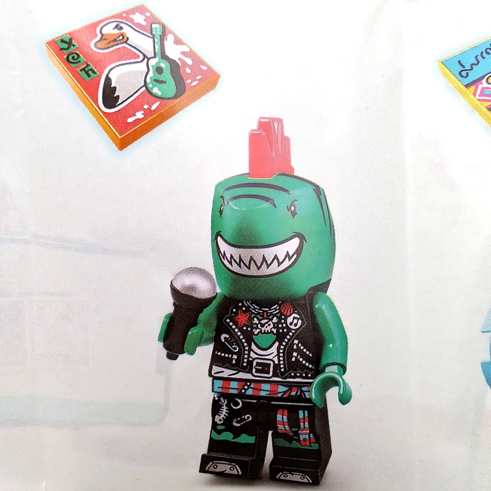 LEGO Minifigure Shark Singer, Vidiyo Bandmates Minifig, Series 1 vid002 Minifig