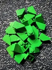 LEGO 3040 Green Slope 45 2 x 1 Bulk 22 Pieces