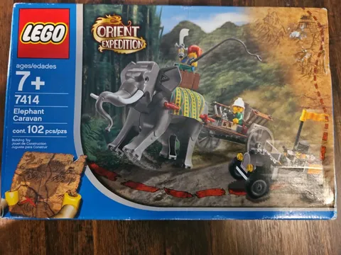Lego Orient Expedition Elephant Caravan 7414 New Sealed Rare Retired 