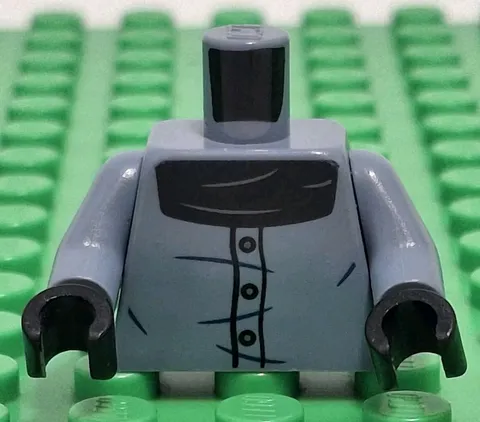 Lego Torso For Incredibles Screenslaver Minifigure Button Wrinkle Shirt Pattern